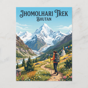 Jhomolhari Trek Bhutan Postcard