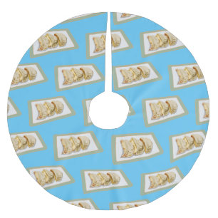 Jiaozi / Chinese dumplings cartoon illustration Brushed Polyester Tree Skirt