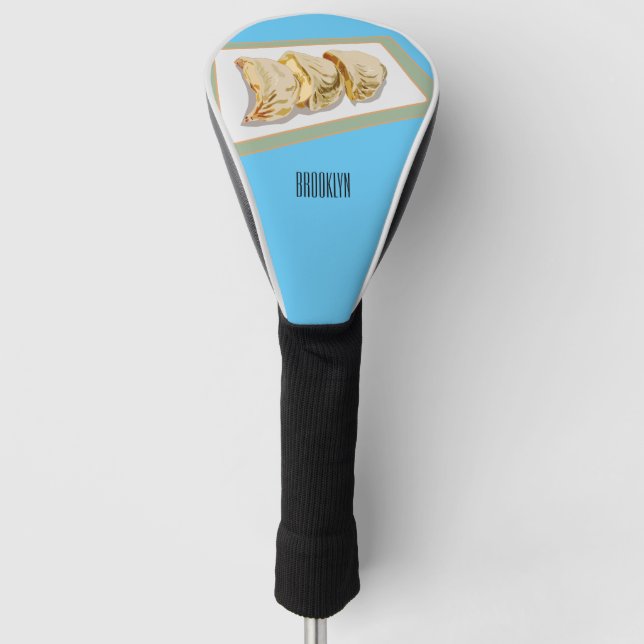 Jiaozi / Chinese dumplings cartoon illustration Golf Head Cover (Front)