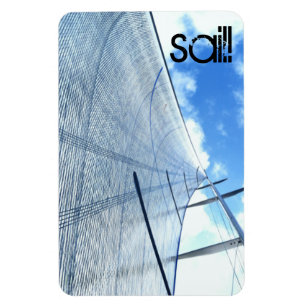 Jib Sail and Mast Picture Magnet