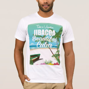 Jibacoa Cuba beach vacation poster T-Shirt