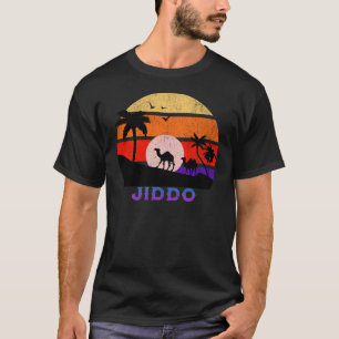 Jiddo Retro Sunset Ocean Grandfather T-Shirt