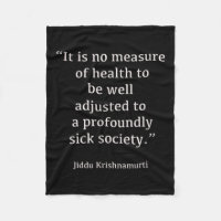 Jiddu Krishnamurti - Sick Society - Philosophy