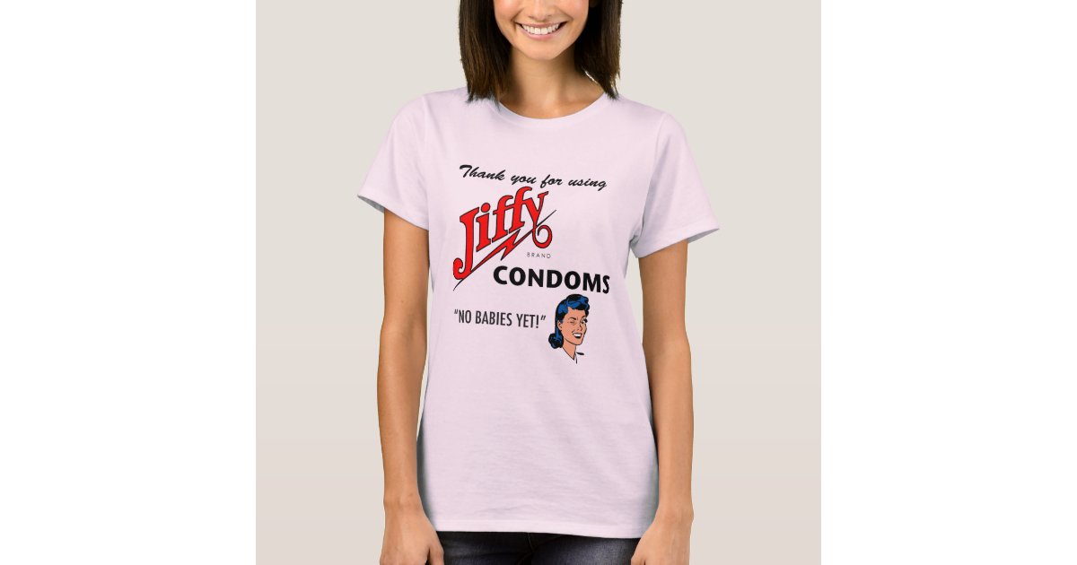 Jiffy Brand Condom Gear! T-Shirt
