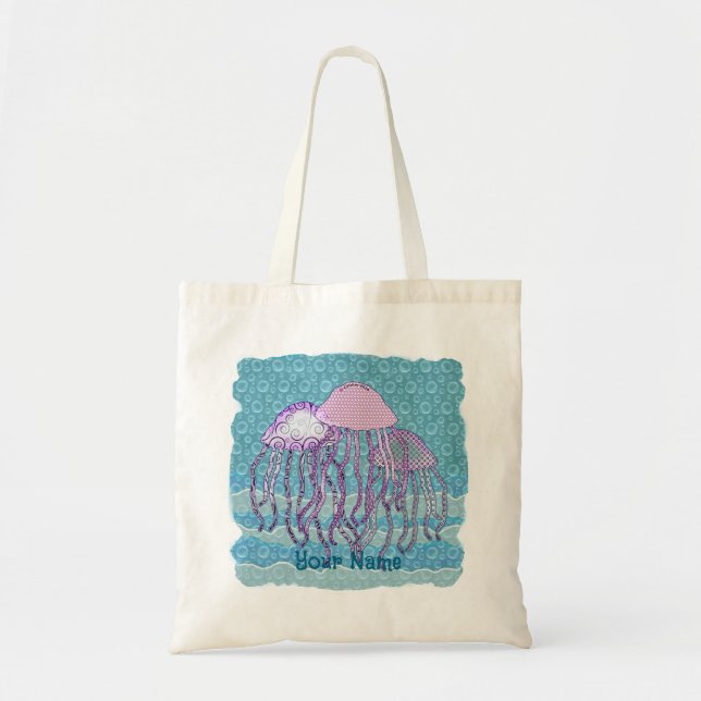 Jiggly Jellyfish Tote Bag (Front)