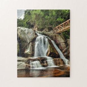 Jigsaw  Africa  Waterfall  Orange Water. Jigsaw Puzzle