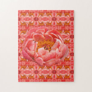 Jigsaw Coral Peony Jigsaw Puzzle