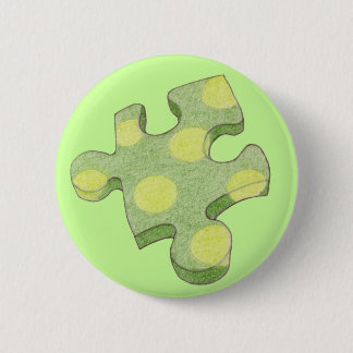 Jigsaw Green Piece Button
