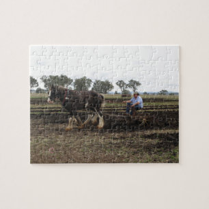 Jigsaw of draft horse at work jigsaw puzzle