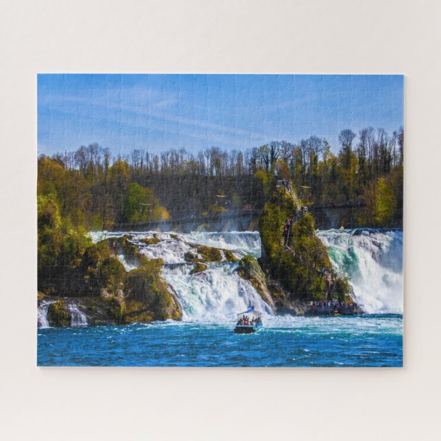 Jigsaw of Rhine falls WaterfallS Switzerland. Jigsaw Puzzle (Horizontal)