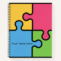 Jigsaw pattern with editable name