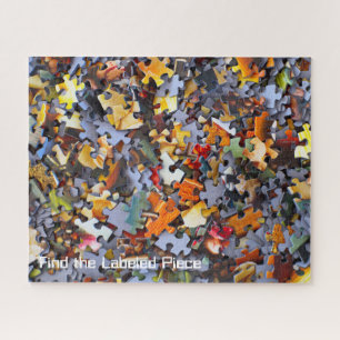 Jigsaw Pieces Custom Text Colourful Unique Puzzle