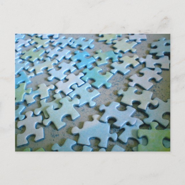 Jigsaw Pieces Postcard (Front)