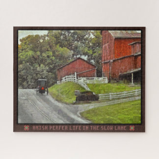Jigsaw Puzzle Amish Préfère La Vie Dans La Voie Le