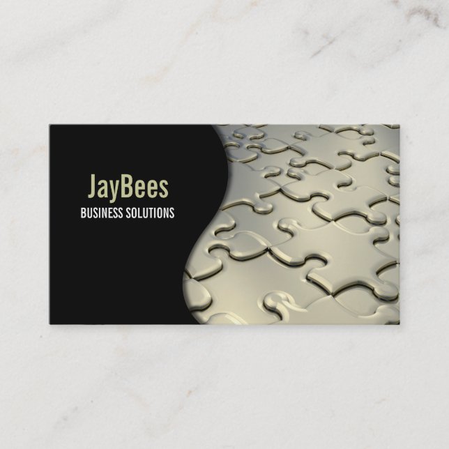Jigsaw Puzzle Business Card (Front)