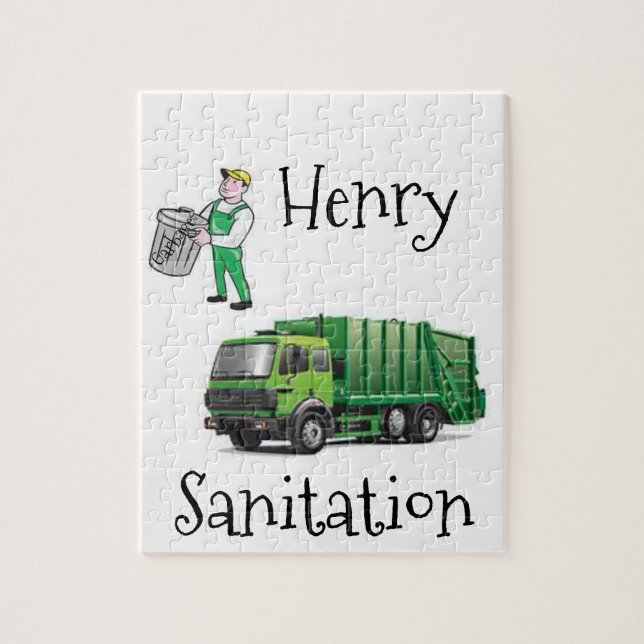 Jigsaw Puzzle camion à ordures (Vertical)