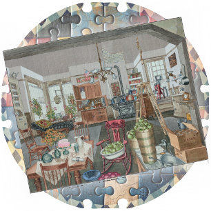 JIGSAW PUZZLE - Cuisine semi-rurale et salle à man