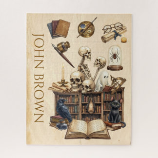 Jigsaw Puzzle Dark Academia Gothic Personalized