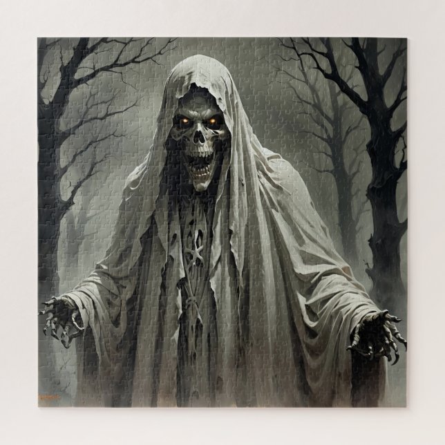 Jigsaw Puzzle de l'homme de squelette déplaisant (Vertical)