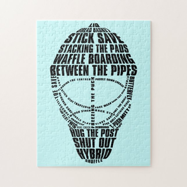 Jigsaw Puzzle du masque de hockey (Vertical)