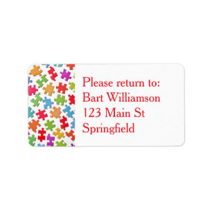 Jigsaw Puzzle Exchange Return to Me Label Stickers