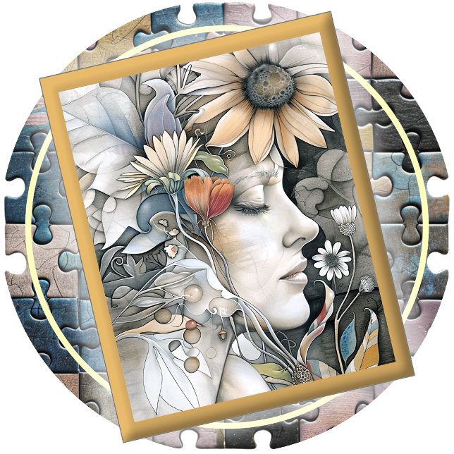 JIGSAW PUZZLE - Flower Girl #1 (Créateur téléchargé)