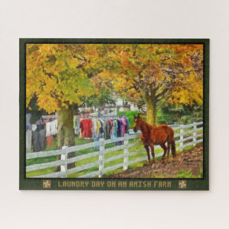 Jigsaw Puzzle Laverie Journée Sur Une Ferme Amish