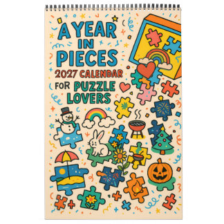Jigsaw Puzzle lovers gift A Year in Pieces – 2027 Calendar