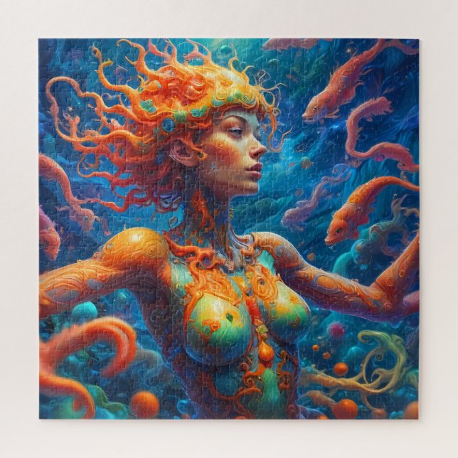 Jigsaw Puzzle Mermaid Fantasy  (Vertical)