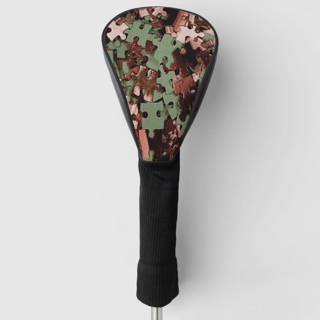 Jigsaw Puzzle Novelty Golf Head Cover (Front)