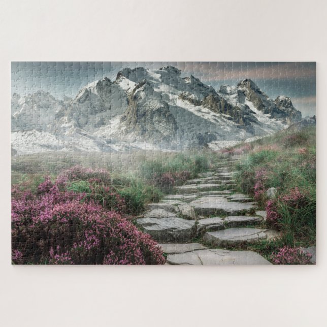 Jigsaw Puzzle Paysage Montagne pittoresque (Horizontal)