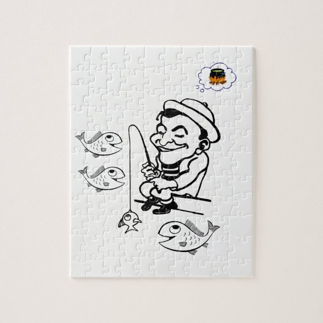 Jigsaw Puzzle pêcheur (Vertical)