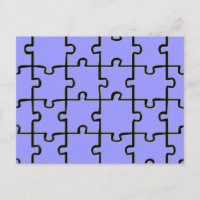 Jigsaw Puzzle Pieces Pattern CUSTOM COLOR
