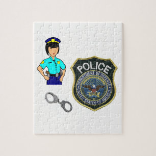 Jigsaw Puzzle Police Femme