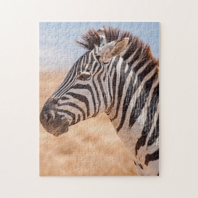 Jigsaw puzzle Portrait of a Zebra (Vertical)