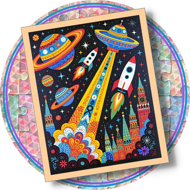 JIGSAW PUZZLE - Retro Space (Créateur téléchargé)