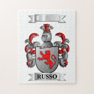 Jigsaw Puzzle Russo Italian Surname And shield