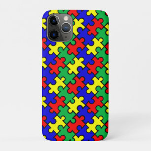 Jigsaw Puzzle Seamless Pattern iPhone 11 Pro Case