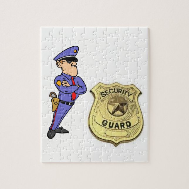 Jigsaw Puzzle Security Guard (Vertical)