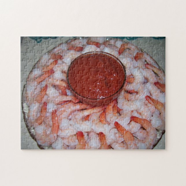 Jigsaw Puzzle Shrimp Platter (Horizontal)