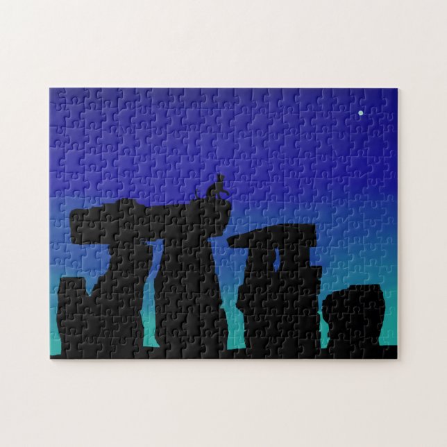 Jigsaw Puzzle Solstice hiver avec Kitty (Horizontal)