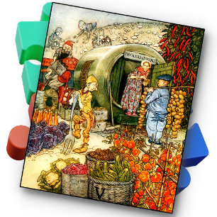JIGSAW PUZZLE - Vegetable Garden - Vintage