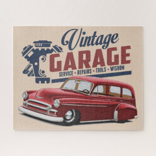 Jigsaw Puzzle vintage Garage Wagon