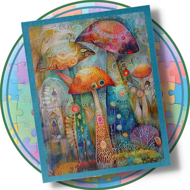 JIGSAW PUZZLE - Whimsical Mushrooms (Créateur téléchargé)