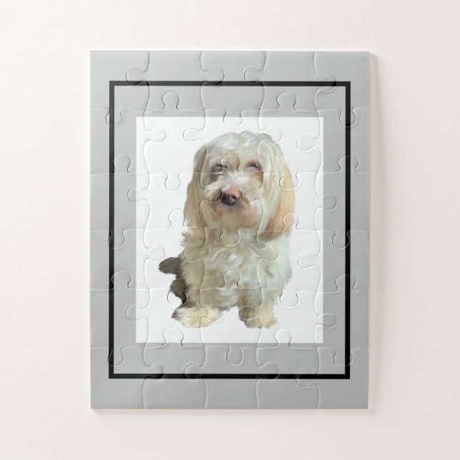 Jigsaw Puzzle White Dog (Vertical)