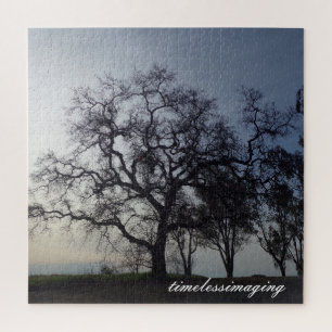 Jigsaw Puzzle with Larg Tree.