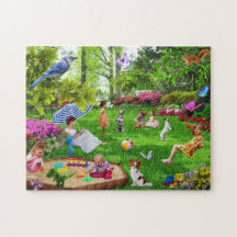 jigsaw puzzles nature puzzle for kids animals dog