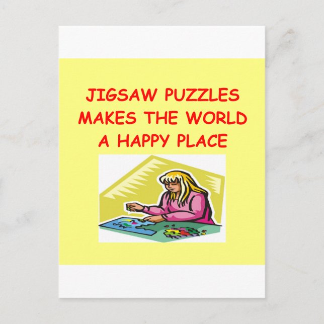 jigsaw puzzles postcard (Front)