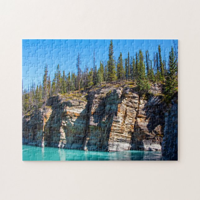 Jigsaws Athabasca River Jasper Canada. Jigsaw Puzzle (Horizontal)