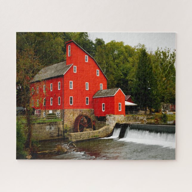 Jigsaws Clinton New Jersey Red Mill. Jigsaw Puzzle (Horizontal)